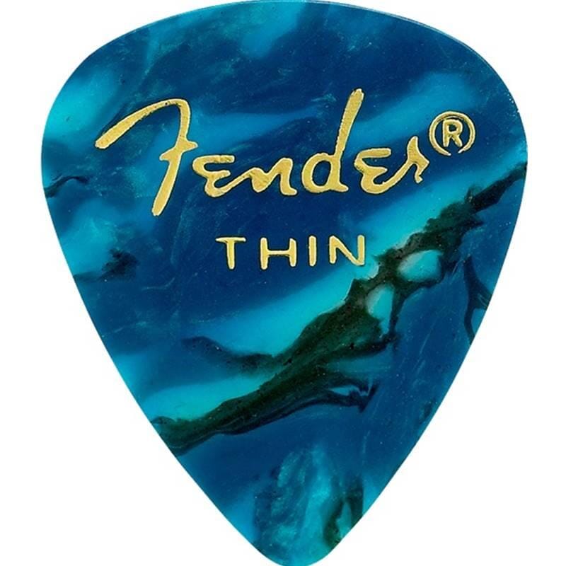 Fender 351 Picks Turquoise Thin (12 Pack)