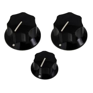 Allparts Black Knob Set JBass