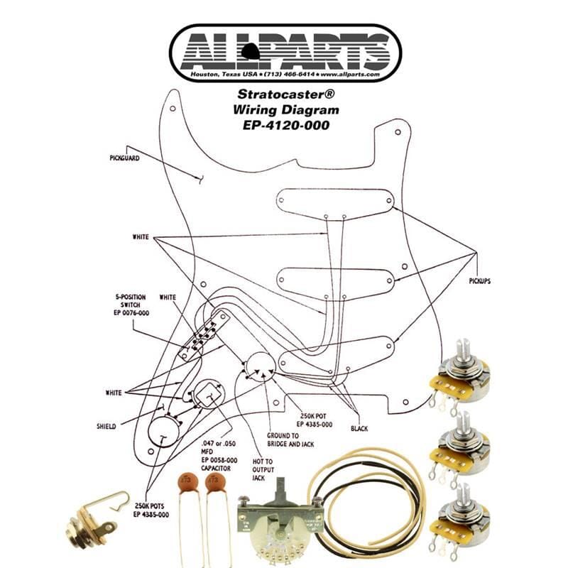 All Parts Wiring Kit for Strat