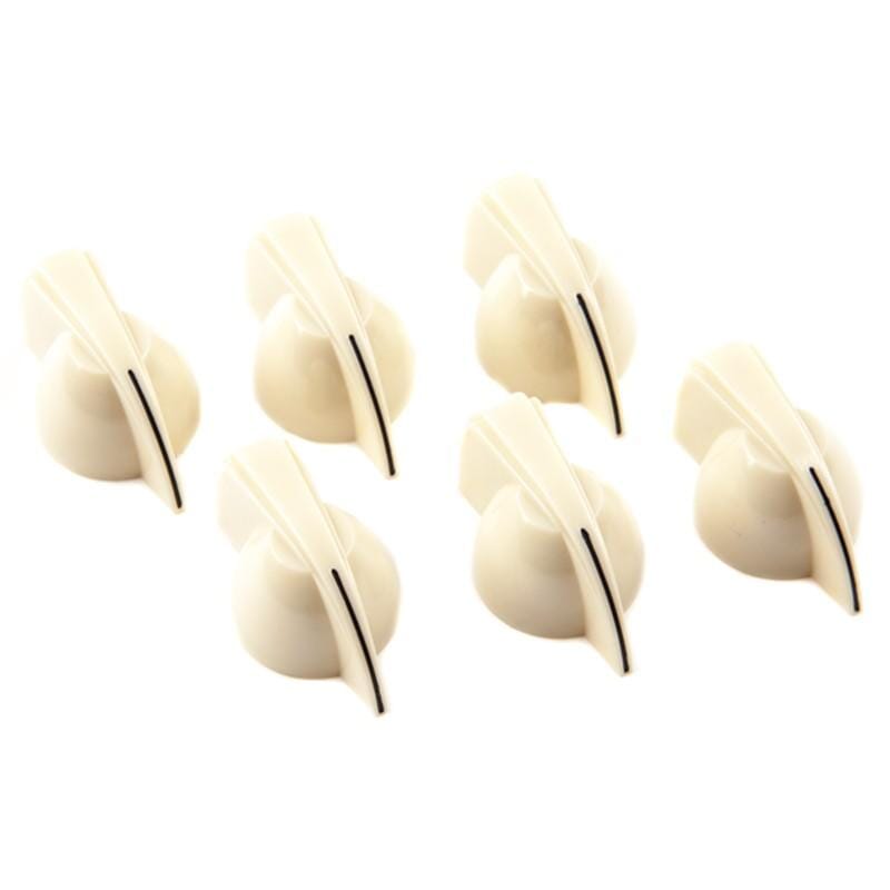 Fender Chicken Head Amplifier Knobs, (6), Cream