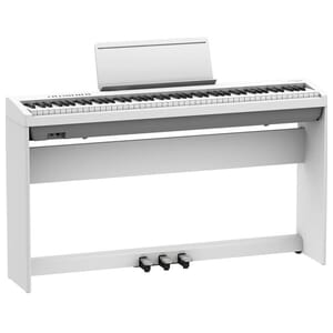 Roland FP-30X White Digital Piano - Stand and Pedal Package