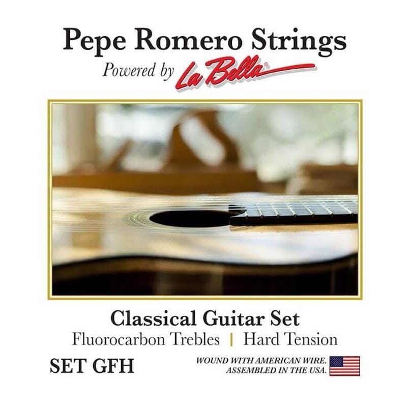 Romero GFH Classical Guitar Set, Fluorocarbon Trebles, Hard Tension