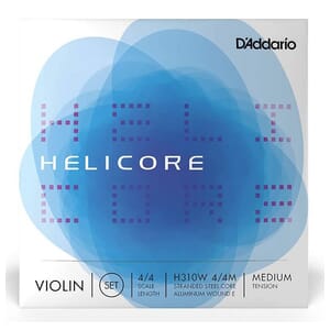 Helicore 4/4 Violin String Set Med, Wound E