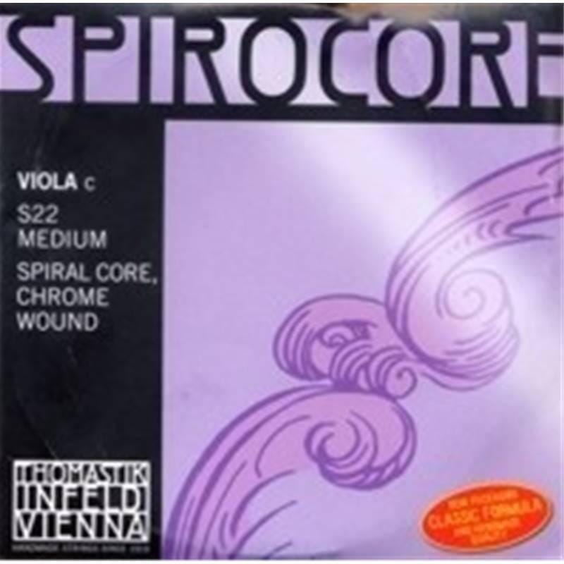 Spirocore Viola String- C, Silver Wound