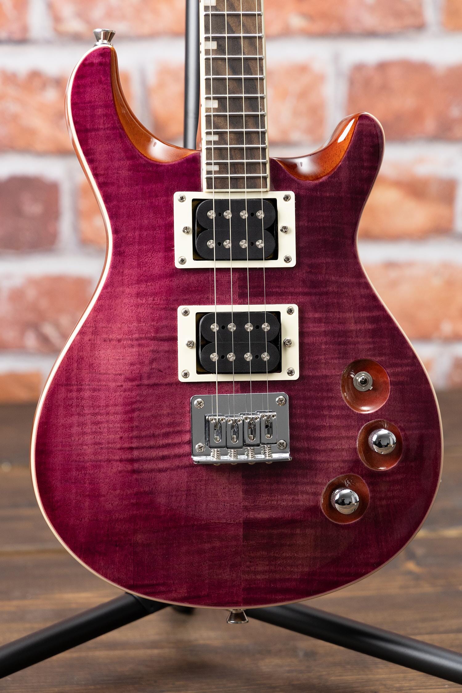 Flight Vanguard Transparent Purple Electric Ukulele