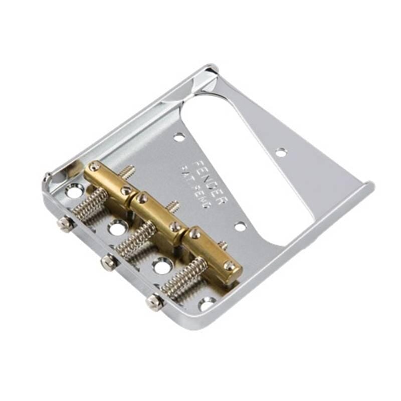 3-Saddle American Vintage Telecaster Bridge Assembly with Brass Saddles