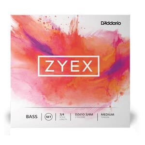 Zyex 3/4 Double Bass String Set Medium Tension