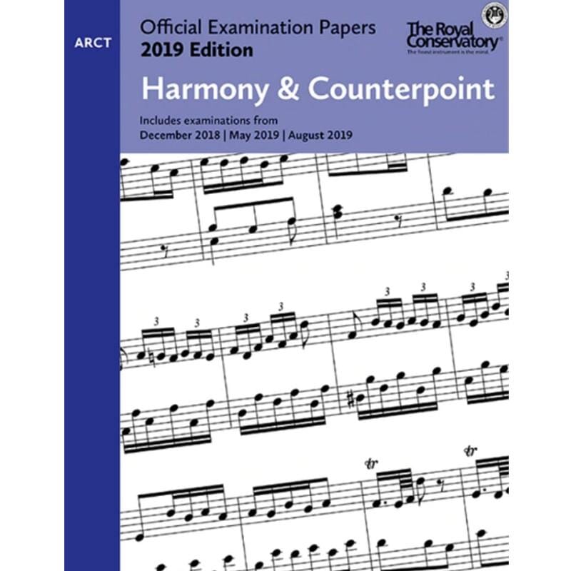 RCM 2019 Official Exam Papers ARCT Harmony & Counterpoint