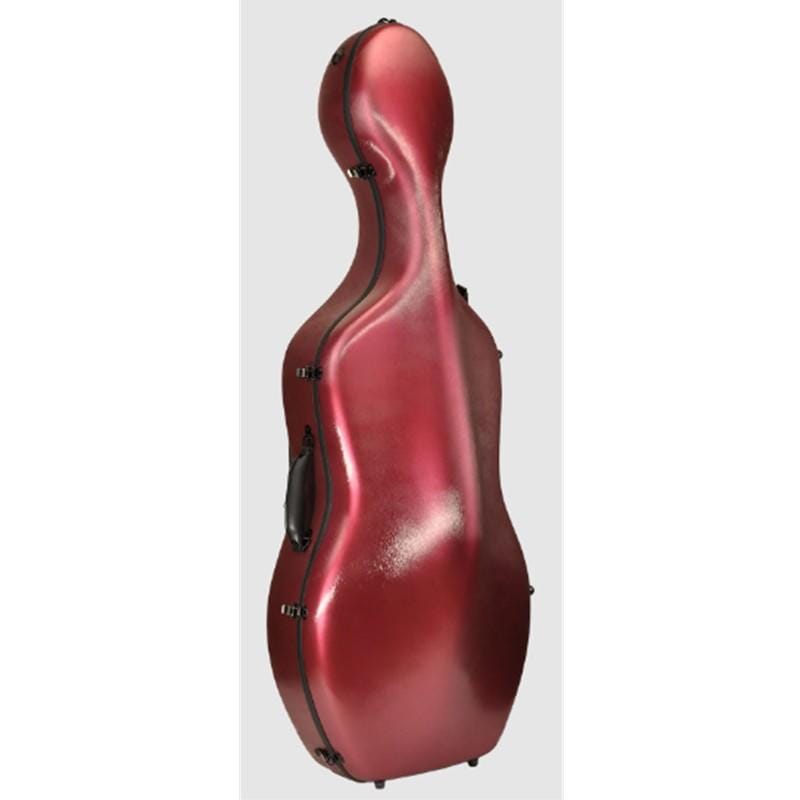 Primo CC-6360 Poly Carbon Cello Case Red 4/4