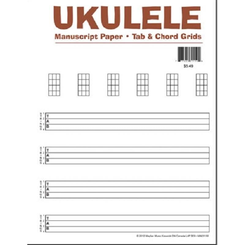 Ukulele Manuscript Paper