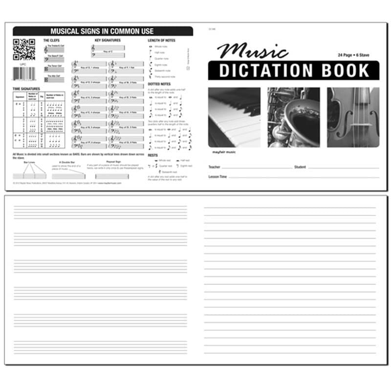 Dictation Book 6 Stave 24 Pages