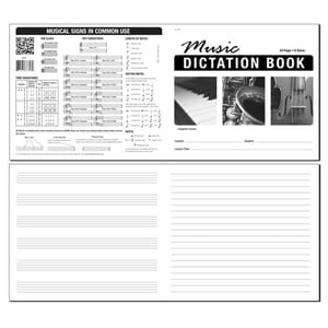 Dictation Book 6 Stave 24 Pages