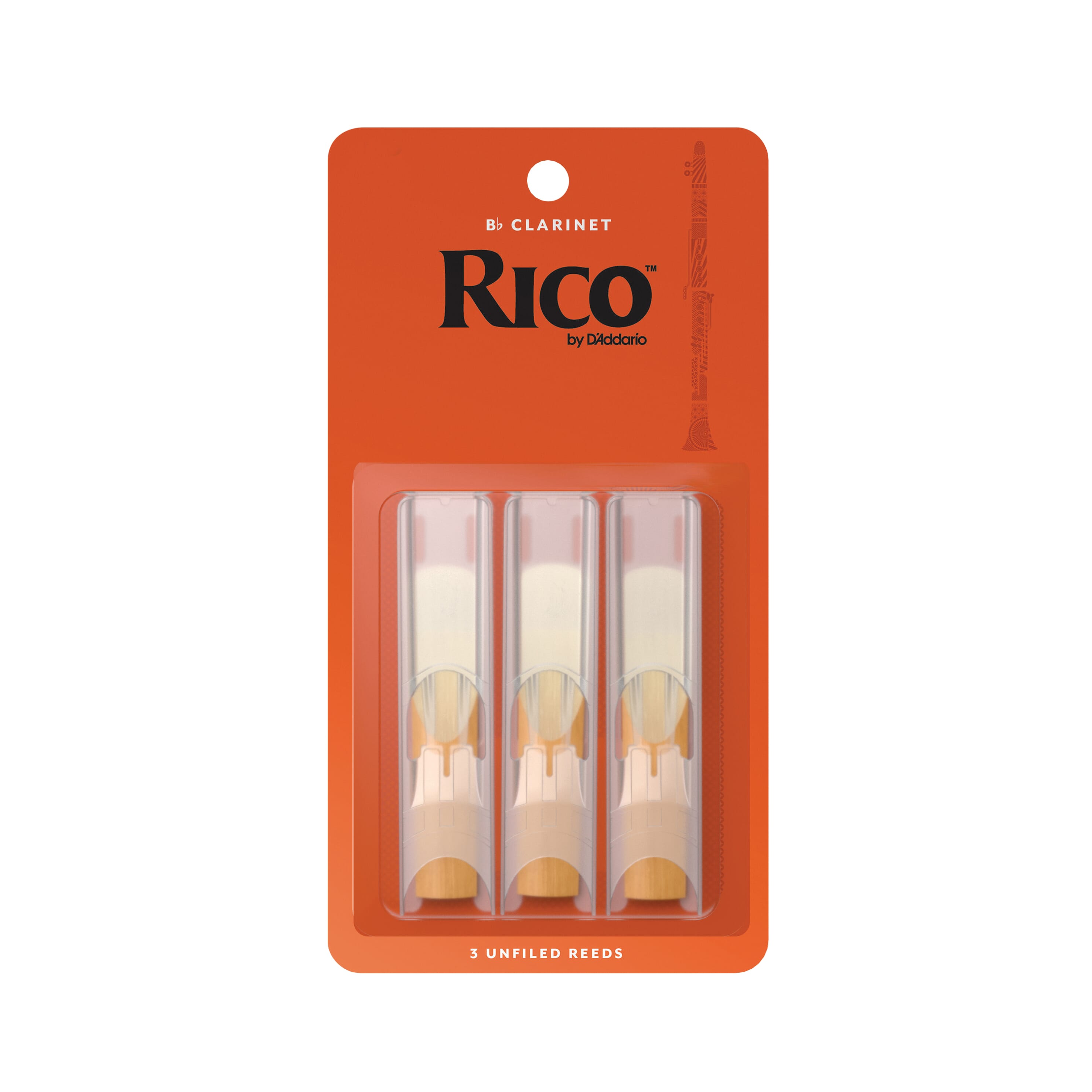 Rico 3 Pack Clarinet Reeds #2