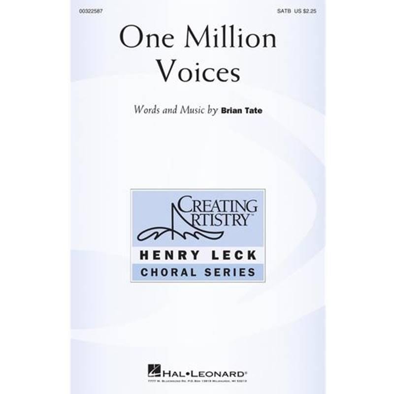 One Million Voices SATB Brian Tate