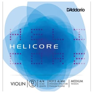 D'Addario Helicore D String Medium 4/4 Violin
