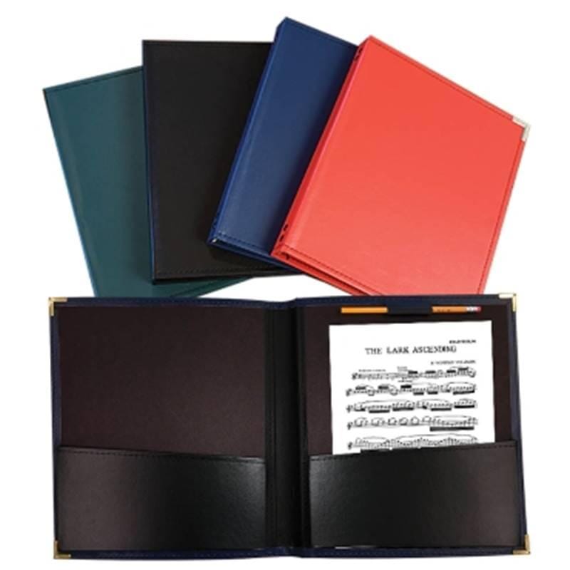Leatherette Blue Band Folder