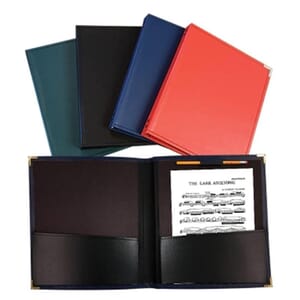 Leatherette Blue Band Folder