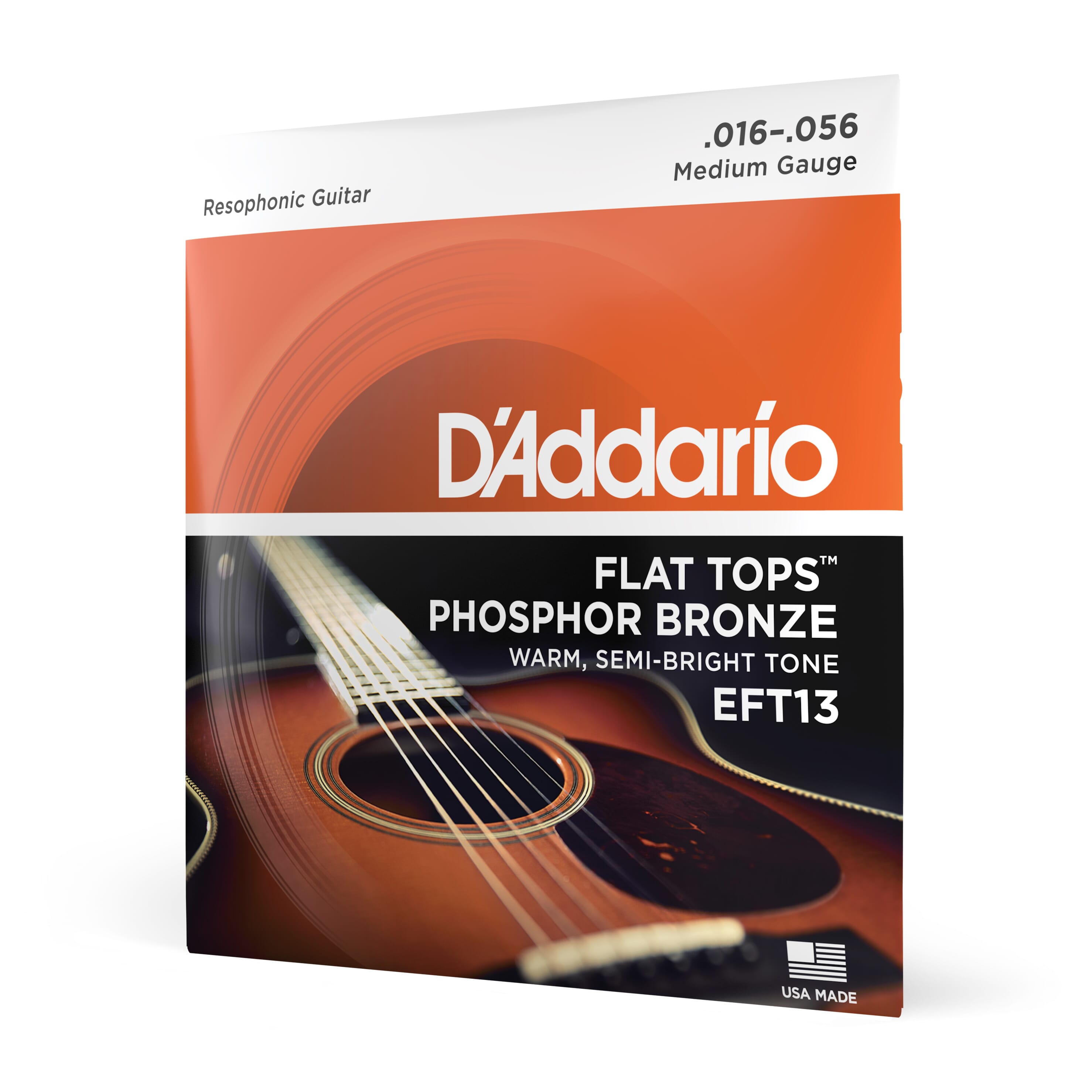 D'addario EFT13 Flat Top Acoustic Strings 16-56