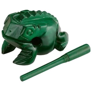 Meinl NINO 4" Wood Frog Guiro, Small, Green