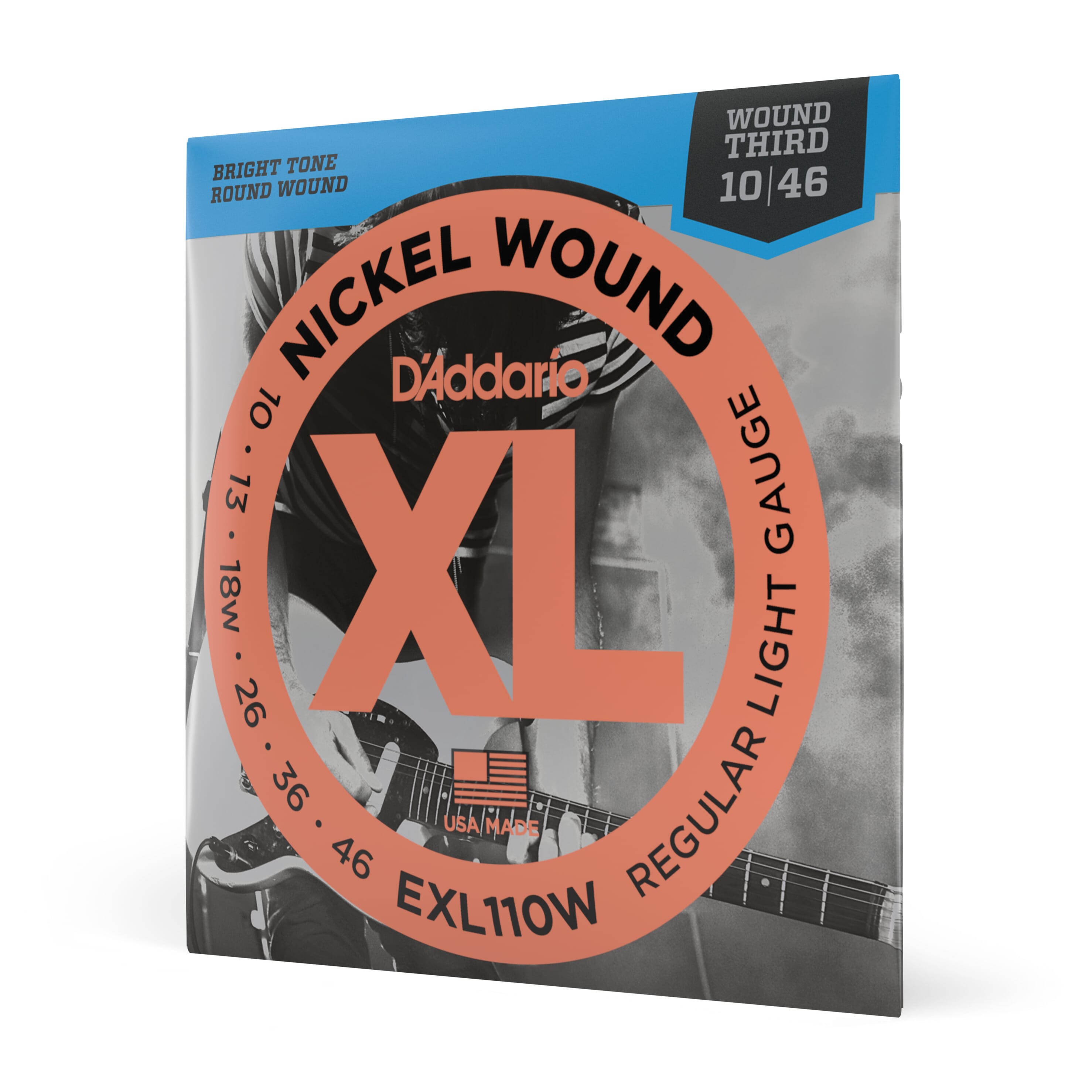 D'Addario EXL110W Electric Guitar Strings 10-46