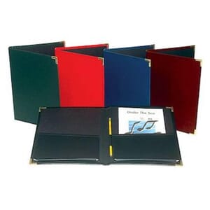 Leatherette Black Choral Folder