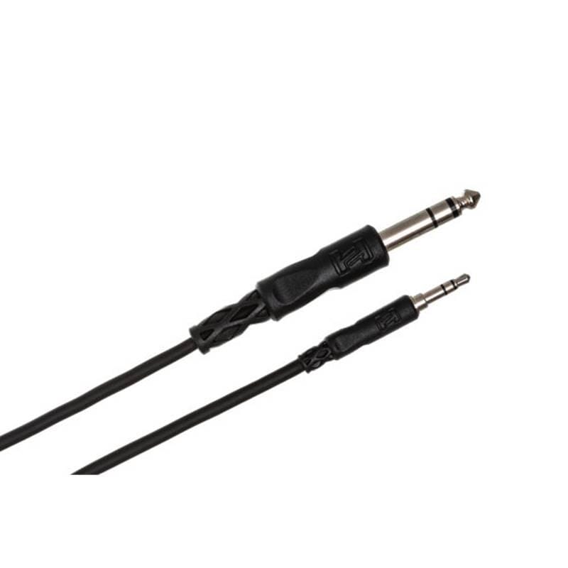 Hosa 10 Foot Stereo Interconnect Cable 3.5 mm TRS to 1/4 in TRS