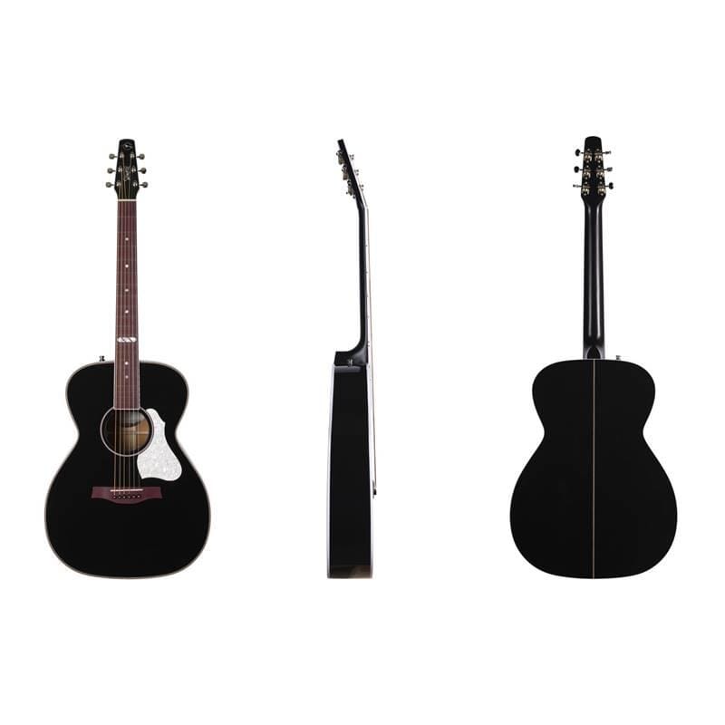Seagull LTD Artist Tuxedo Black Anthem EQ Acoustic Guitar w/Bag