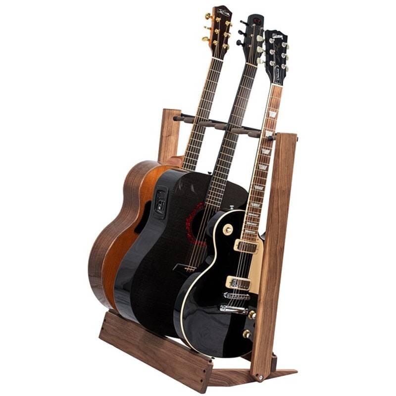 String Swing CC34 Floor Guitar Rack - Black Walnut