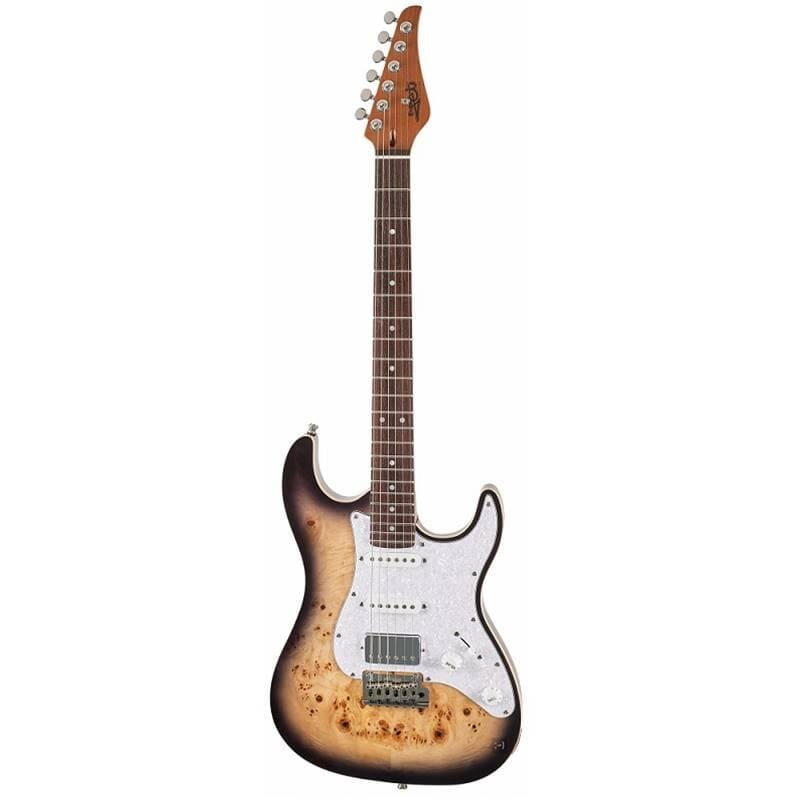 Jet JS450Q-TBR Electric Guitar Burl Sunburst