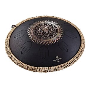 Meinl Sonic Energy Octave Steel Tongue Drum, Black, Engraved, D Kurd, 9 Notes, 16"
