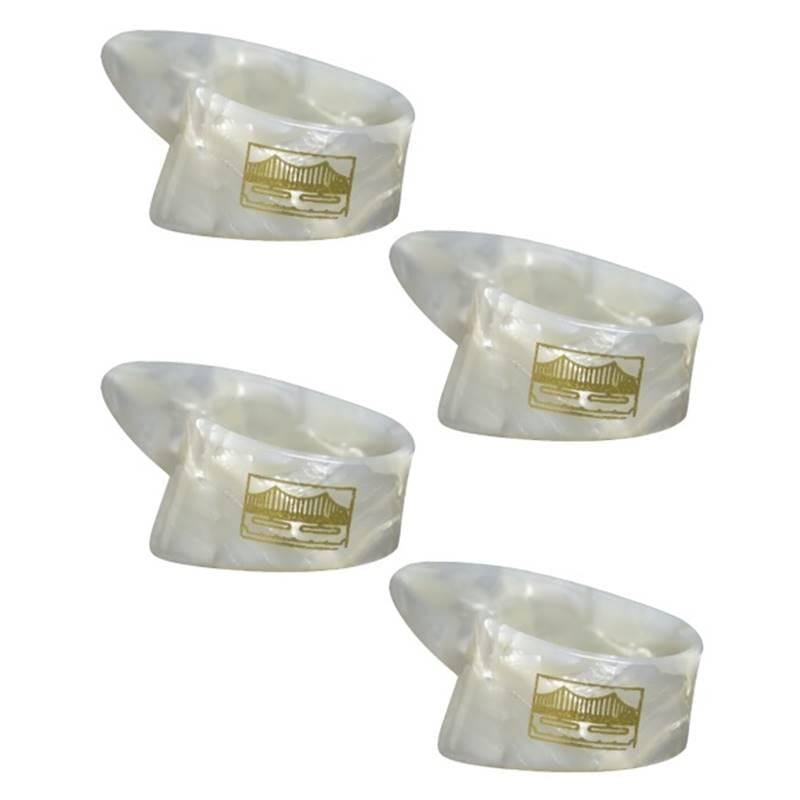 Golden Gate Medium Pearloid Thumb Picks (4 Pack)