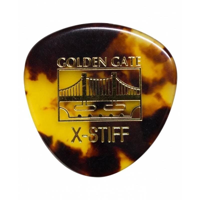 Golden Gate MP-12 Deluxe Rounded Triangle Flat Pick - Extra Stiff (12)