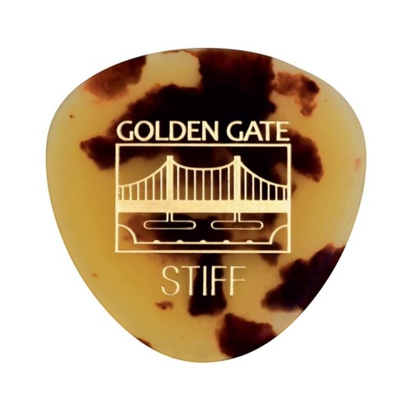 Golden Gate MP-32 Deluxe Rounded Triangle Flat Pick – Stiff (12)