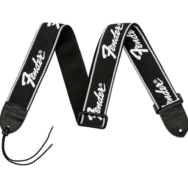 Fender Running Logo Guitar Strap Black