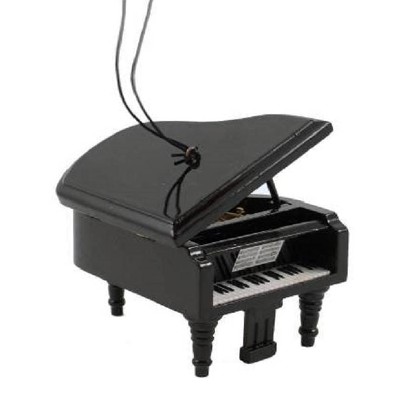 Grand Piano Black Ornament