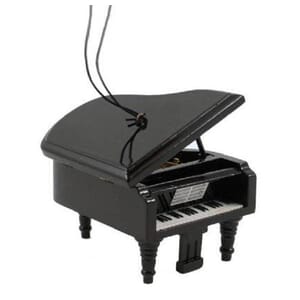 Grand Piano Black Ornament