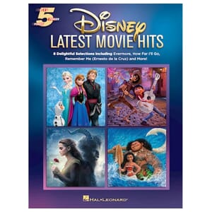 Disney Latest Movie Hits 5 Finger Piano