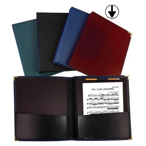 Leatherette Burgundy Band Folder