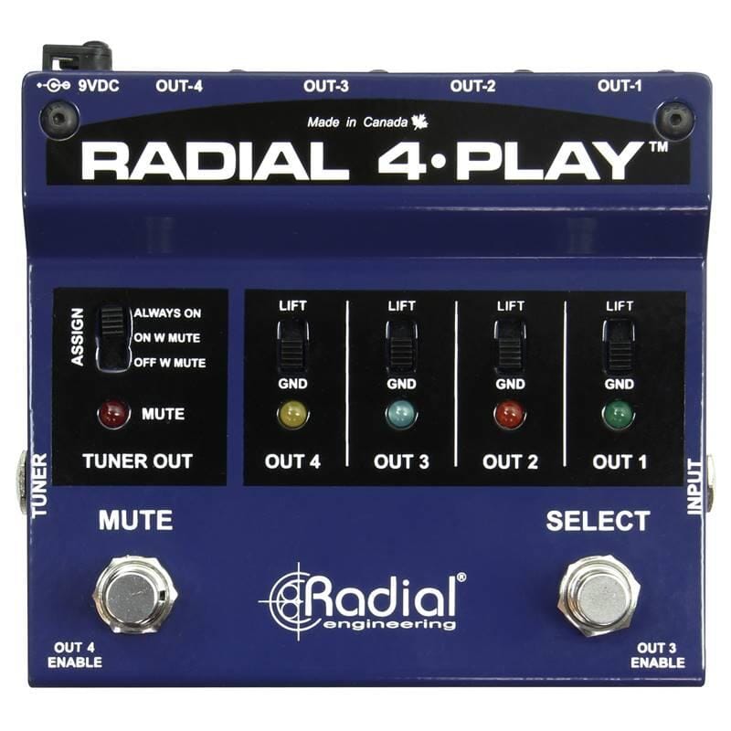 Radial 4-Play Multi-Output DI Box