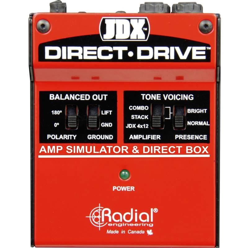 Radial JDX Direct-Drive Amp Simulator & DI Box