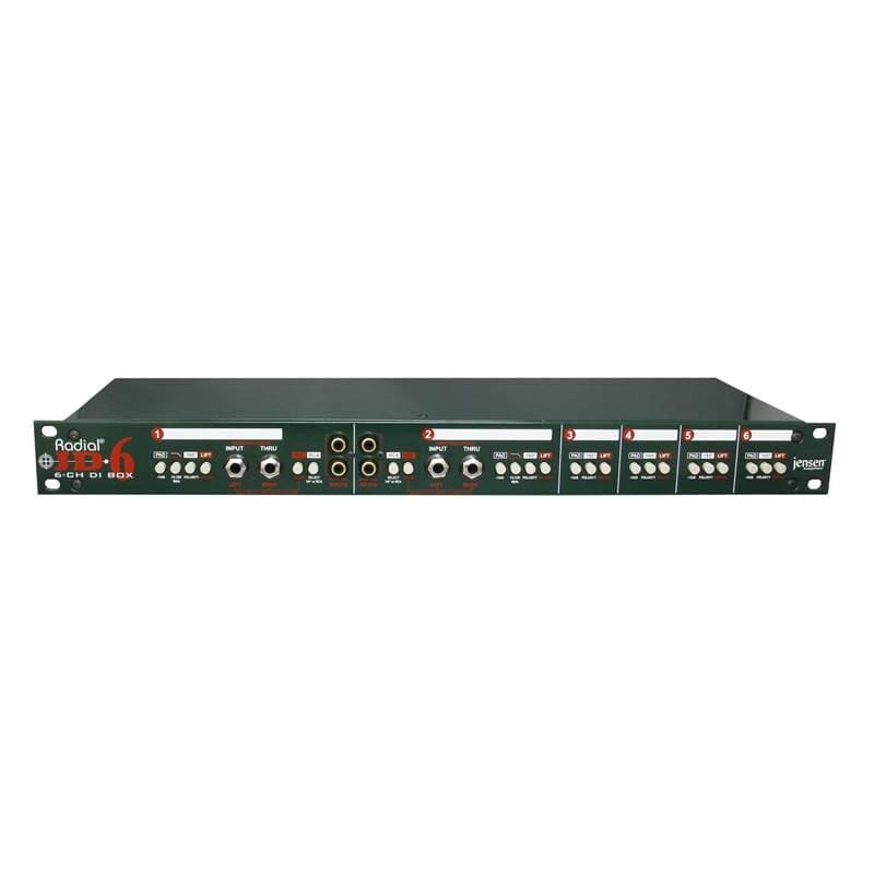 Radial JD6 Six-Channel Rackmount DI