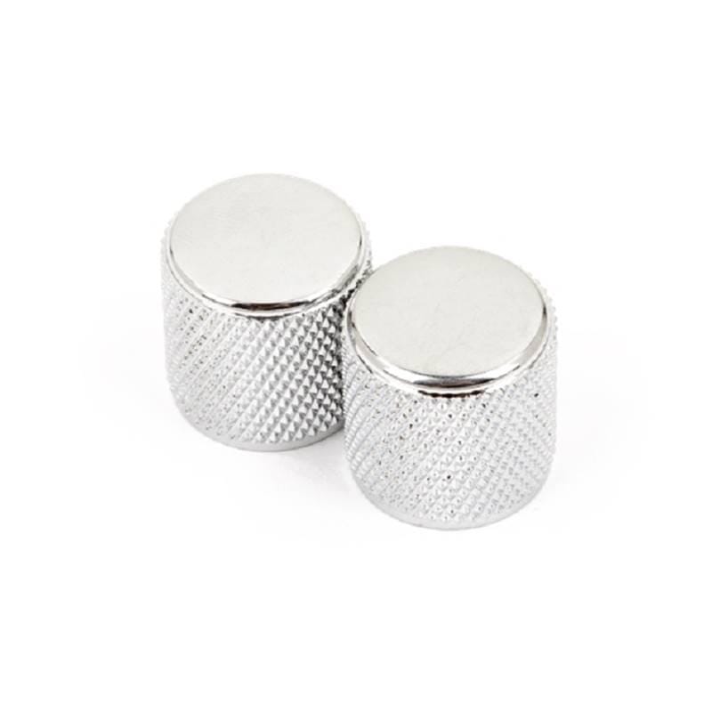 Fender Telecaster / Precision Bass Knurled Chrome Knobs (2)