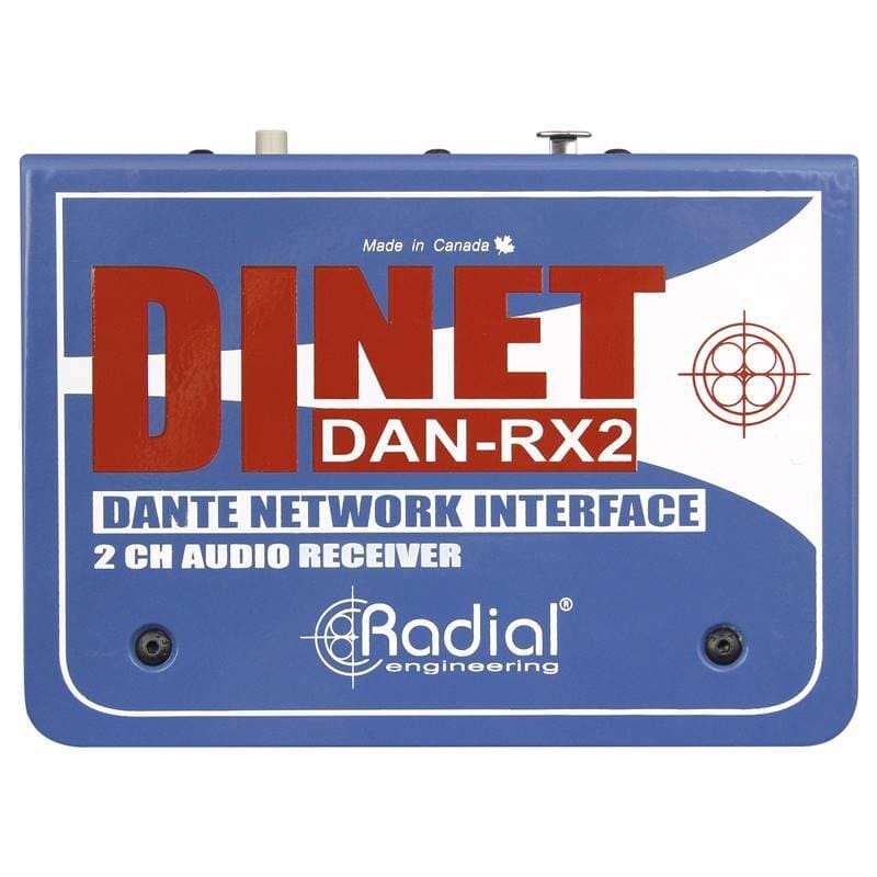 Radial DiNET DAN-RX2 2-Channel Dante Network Receiver