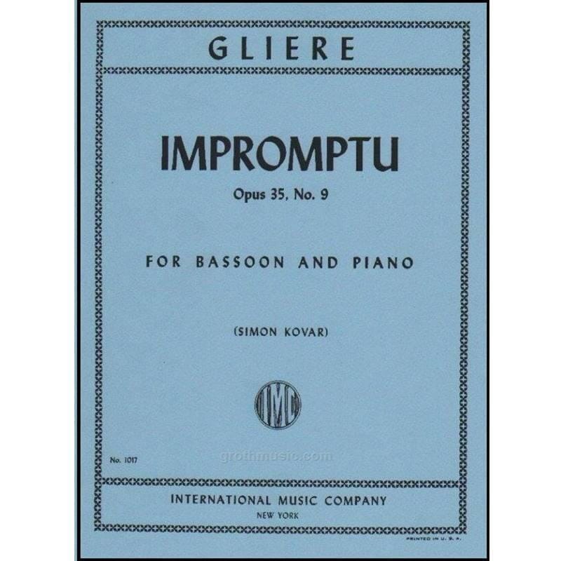 Gliere Impromptu Op. 35 No. 9 Bassoon & Piano