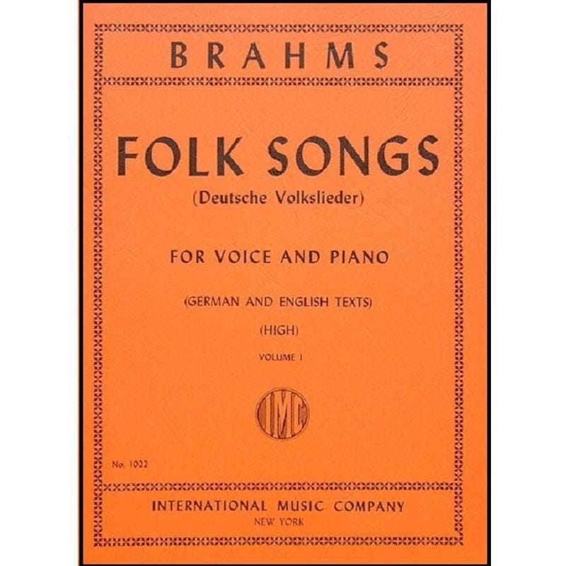 Brahms - 42 Folk Songs Vol.1 High Voice