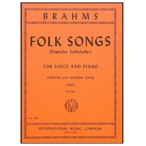 Brahms - 42 Folk Songs Vol.1 High Voice