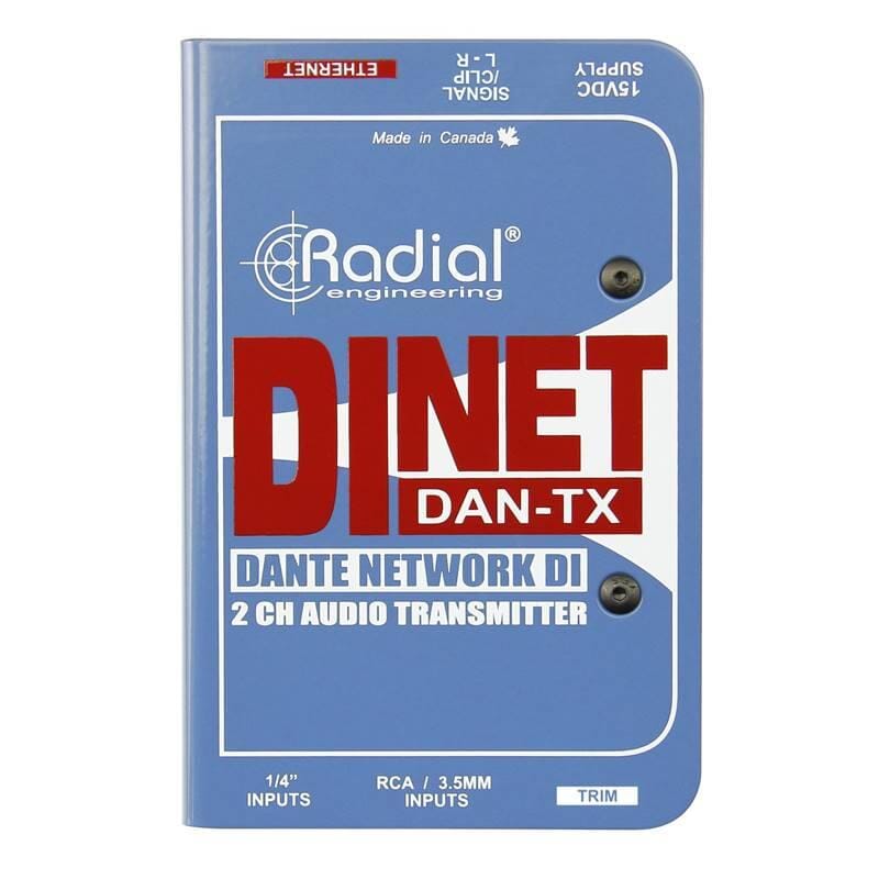 Radial DiNET DAN-TX 2-Channel Dante Network Transmitter