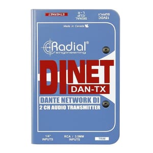 Radial DiNET DAN-TX 2-Channel Dante Network Transmitter