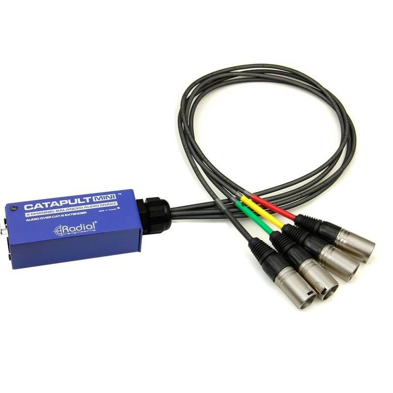Radial Catapult Mini RX (Male XLRs) Compact Cat 5 Analog Snake