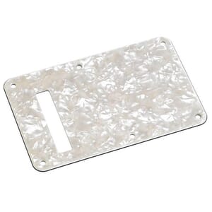 Fender Stratocaster Modern-Style Tremolo Backplate- White Moto